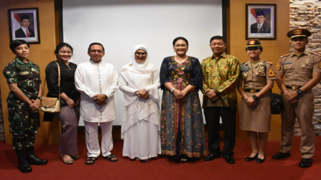 Danrem 042/Gapu Open House di Kediaman Gubernur dan Kapolda Jambi