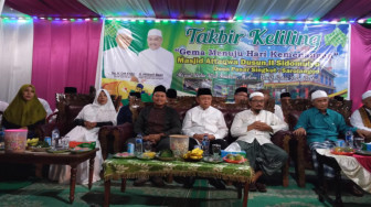 Bupati dan Warga Desa Pasar Singkut Sambut Hari Kemenangan dengan Takbir Keliling