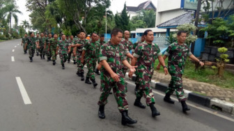 Usai Cuti Lebaran Gelombang Pertama, Prajurit Korem 042/Gapu Kembali Bina Fisik