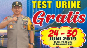 HUT 73 Bhayangkara, Narkoba Polda Jambi Gelar Tes Urine Gratis