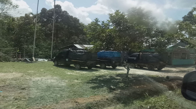 Diduga Salah Satu Pemilik Tungku Minyak Illegal di Desa Batin Oknum Aparat