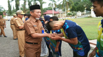 Wabup Lepas Atlit Panjat Tebing Merangin, Ikuti Kejurda Provinsi Jambi di Tanjabtim