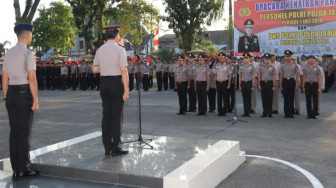 HUT 73 Bhayangkara, 667 Personel Polda Jambi Naik Pangkat