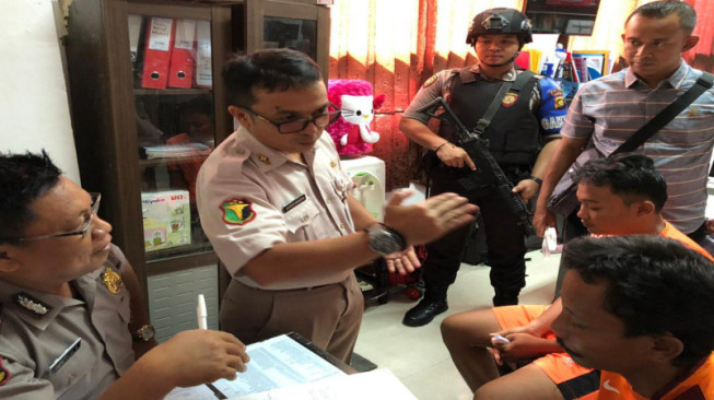 Polisi Uji Sampel Rambut dan Darah Pimpinan SMB