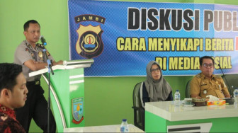 Humas Polda Jambi Gelar Diskusi Publik, Menyikapi Berita Hoax