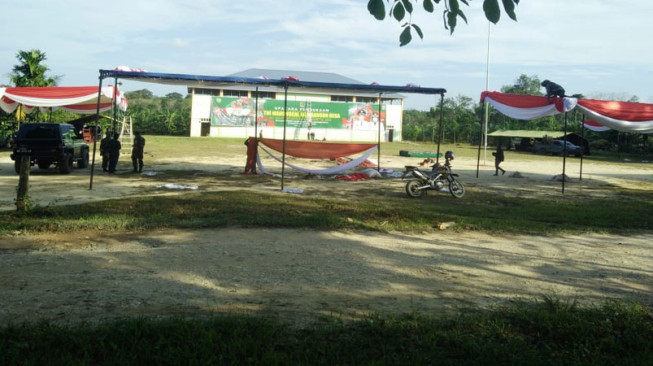 Arena Pembukaan TMMD 105 Kodim 0415/Batanghari Hampir Rampung