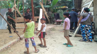 Ada Pembagian Sembako Gratis pada Pembukaan TMMD 105