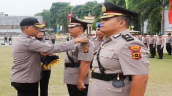 Wakapolres Merangin Diganti, Puluhan Brigadir Naik Pangkat