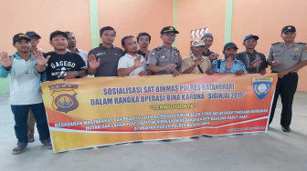 Satbinmas Polsek Bajubang Dilibatkan Langsung dalam TMMD 105