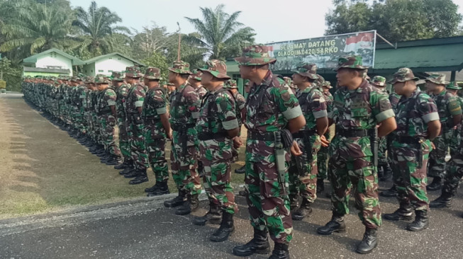 Darurat Karhutla, Kodim Sarko Gelar Apel Luar Biasa Siaga Karhutla