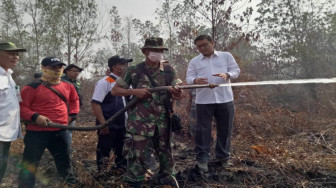 Pembakaran Lahan Dilakukan Sistematis, BRG Bantu Satgas Padamkan Api