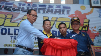 Kapolda Jambi Buka Kejuaraan Bolavoli Kapolda CUP 2019