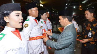 Pengukuhan Paskibraka Batanghari Berjalan Lancar