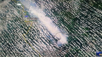 Trayektori Tunjukan Asap dari Sumatera Selatan Masuk ke Jambi