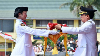 Syahirsah Jadi Inspektur Upacara HUT ke-74 RI