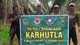 Cegah Kebakaran Lahan, Babinsa Rutin Patroli dan Sosialisasi