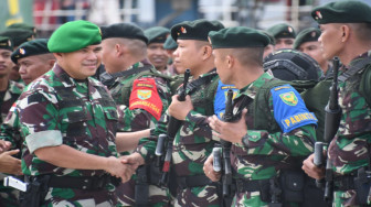 Kasdam II/SWJ Berangkatkan Satgas Ops Pantas Darat RI-Timor Leste