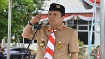 Peringatan Hari Pramuka, Bupati Jadi Pembina Apel