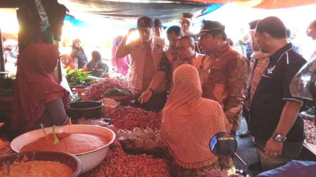 Pemkot dan Satgas Pangan Provinsi Cek Pasar
