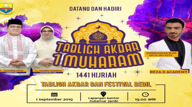 Sambut Tahun Baru Hijriyah, Pemprov Jambi Gelar Tabligh Akbar dan Festival Bedil