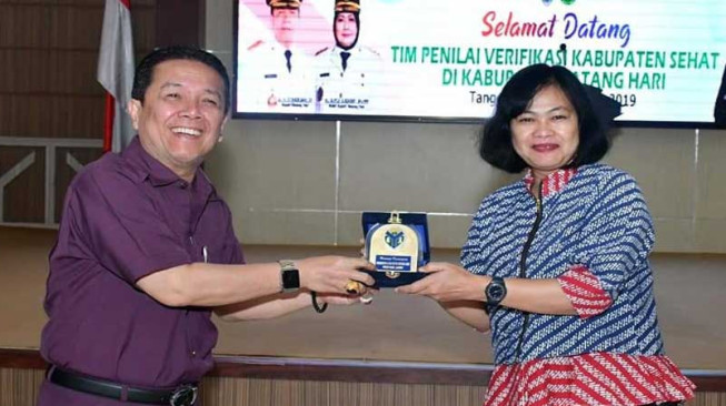 Bupati Batanghari Sambut Tim Verifikasi Kabupaten Sehat 2019