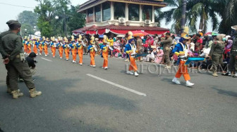 Diikuti Ribuan Peserta, Pawai Pembangunan di Jambi Semarak