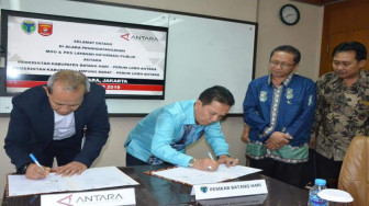 Pemkab Batanghari Teken MOU dengan Perum LKBN Antara