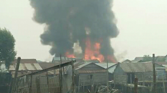 6 Rumah Terbakar di Kualatungkal