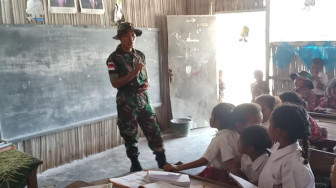 Prada Budi Berasal dari SAD Jambi Mengabdi di Perbatasan RI-RDTL