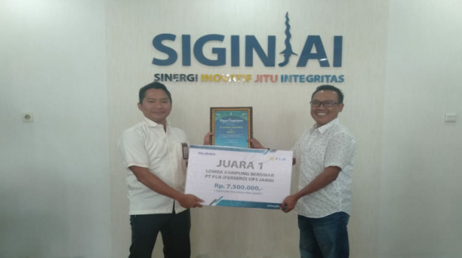 RT 49 Kasamba Juara Kampung Bersinar UP3 PLN Jambi