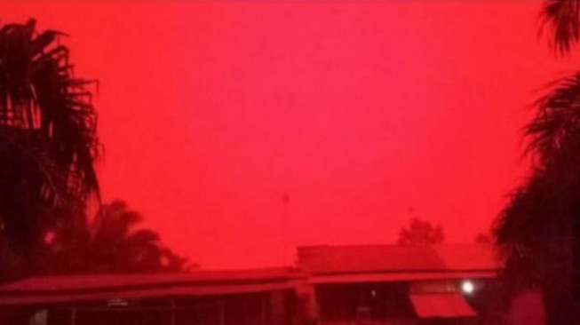 Langit Merah di Kumpeh, Terjadi Akibat Tingginya Kadar Polutan