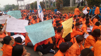 Ratusan Mahasiswa Jambi Tolak Sejumlah Perubahan UU