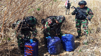 Satgas Pamtas Yonif Raider 142/KJ Gagalkan Penyelundupan