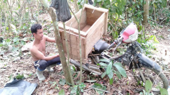 Motor Modifikasi Warga jadi Andalan di Lokasi Pra TMMD Lubuk Jering