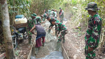 Hari ke-15, Pekerjaan Fisik TMMD Kodim Sarko Capai 60 Persen