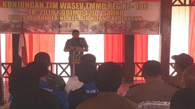 WaAster Kodam II Letkol Debok Ikut Turun Berikan Penyuluhan