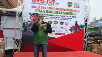 Kodim Batanghari Selenggarakan Lomba Burung Berkicau