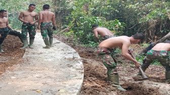Satgas TMMD Lakukan Finishing Dititik 1.700