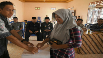 Al Haris dan Mashuri Pantau Pilkades Sido Lego