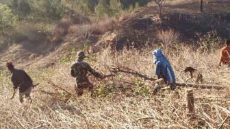 Satgas Pamtas RI - RDTL Bantu Warga Buka Lahan Kebun Tanpa Bakar