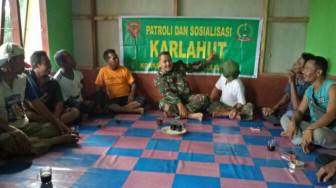 Sub Satgas Karhutla Kodim 0419/Tanjab Rutin Gelar Patroli dan Sosialisasi