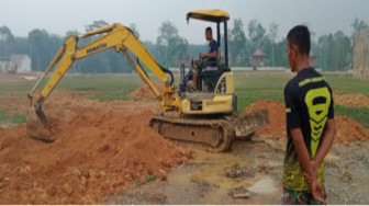 Persiapan Penutupan TMMD 106, Lapangan Bola SAD Tempat Lokasi Upacara