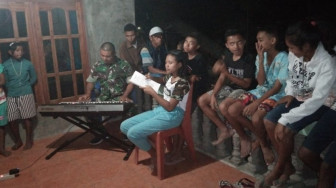 Satgas Pamtas RI-RDTL Bersama Umat Katolik, Lakukan Doa Rosario