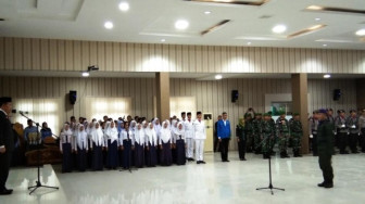 Meski Hujan, Peringatan Sumpah Pemuda Tetap Semarak
