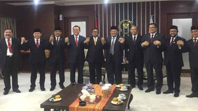 La Nyalla Mattalitti Silaturrahim dengan Mantan Ketua DPD RI