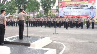 Kapolda Jambi Pimpin Apel Kenaikan Pangkat