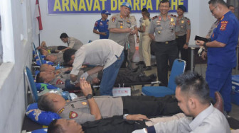 Direktorat Pol Airud Polda Jambi Gelar Donor Darah