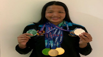 Renang Putri Sumbang Tiga Emas
