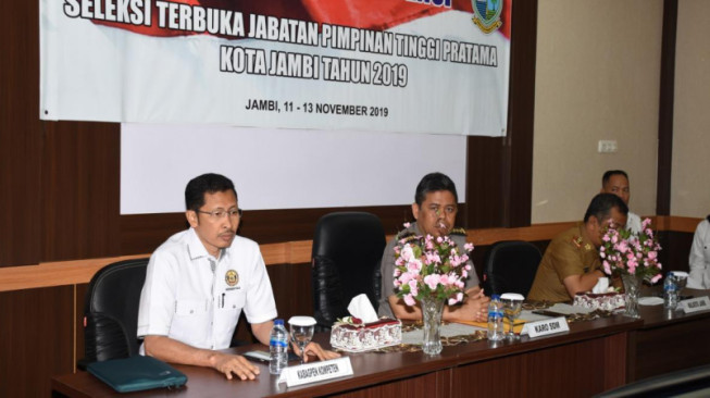 Karo SDM Buka Asesment Jabatan Pimpinan Tinggi Pratama Pemerintahan Kota