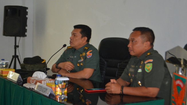 Korem 042/Gapu Menerima Pengawasan Doktrin dan Petunjuk TNI AD